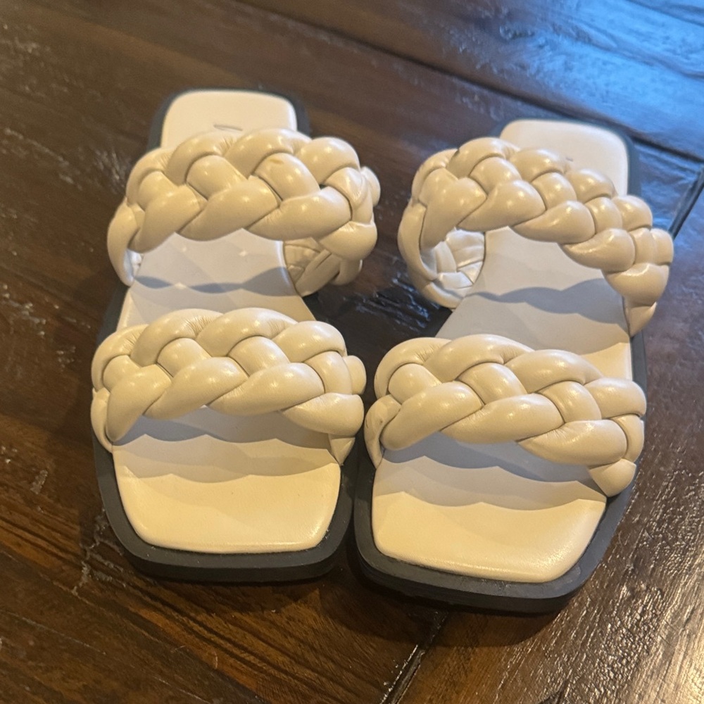 Women’s Cream Braided Sandals